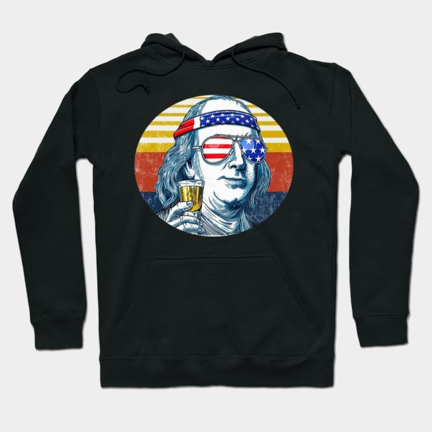 ben drankin 4th of july Hoodie by ERRAMSHOP